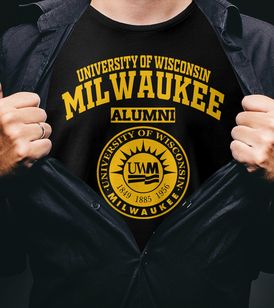 University Of Wisconsin Milwaukee Alumni UWM Seal 1849 1885 1956 T-Shirt