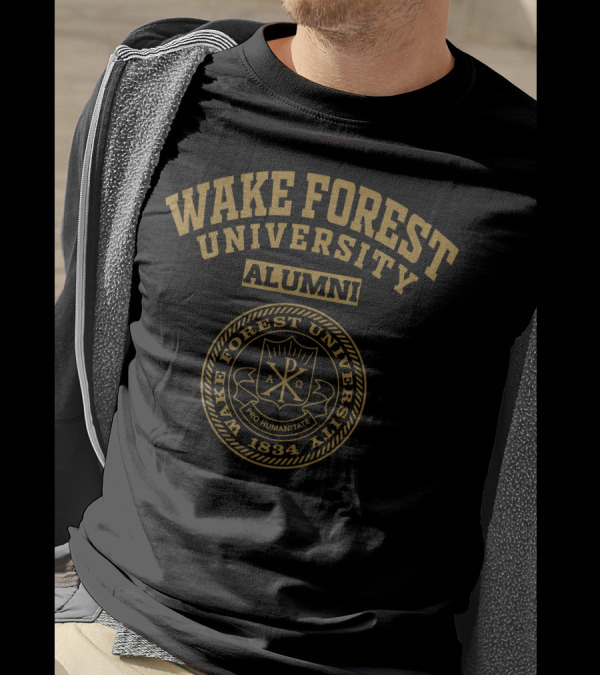 Wake Forest University Alumni 1834 Pro Humanitate Seal T-Shirt