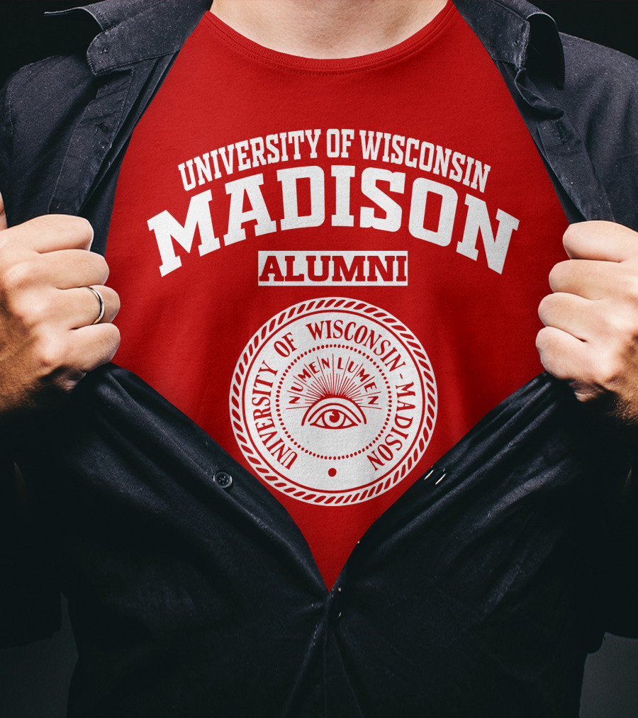 University Of Wisconsin Madison Alumni Numen Lumen Seal T-Shirt