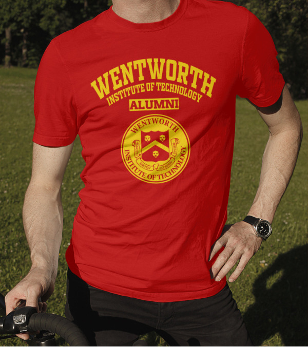Wentworth Institute Of Technology Alumni Honesty Energy Economy System Crest T-Shirt
