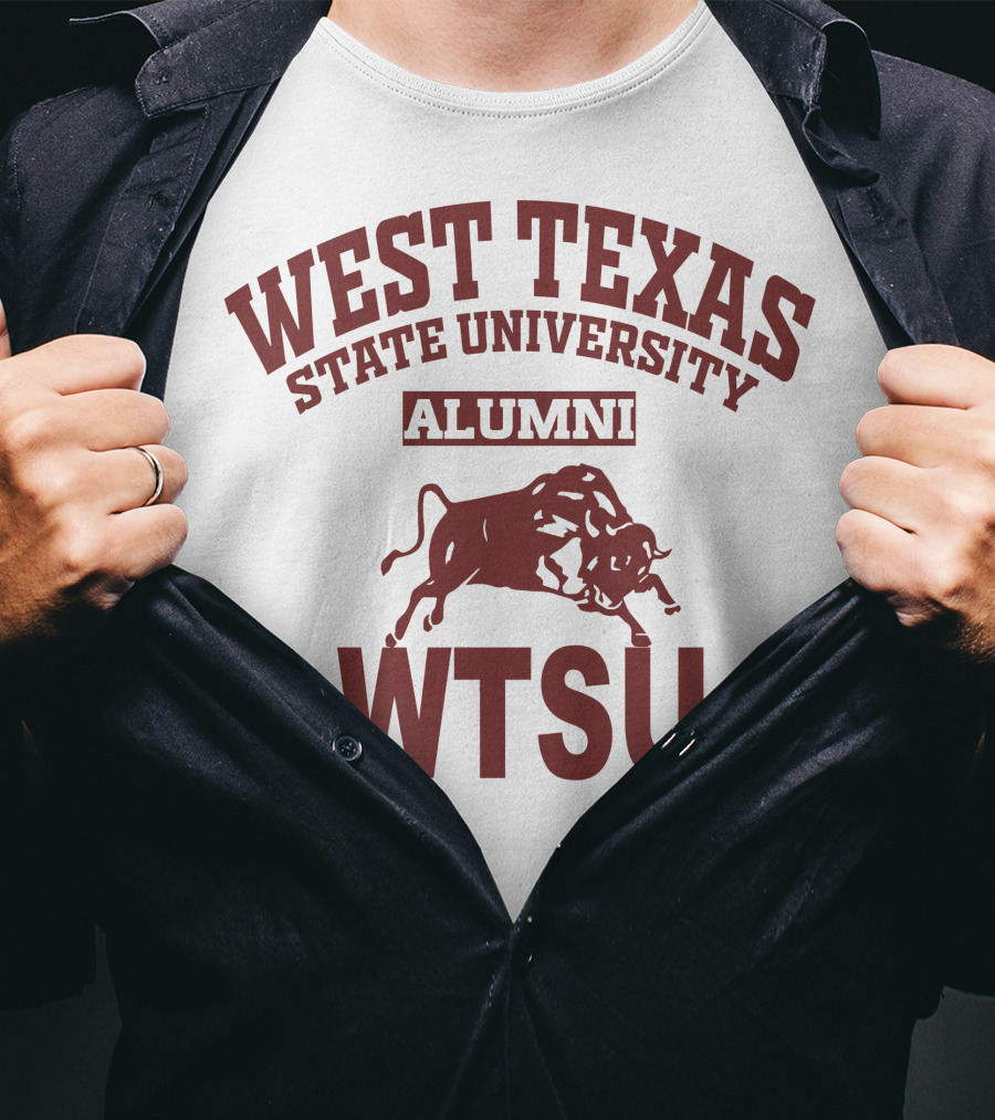 West Texas State University Alumni WTSU Bull T-Shirt