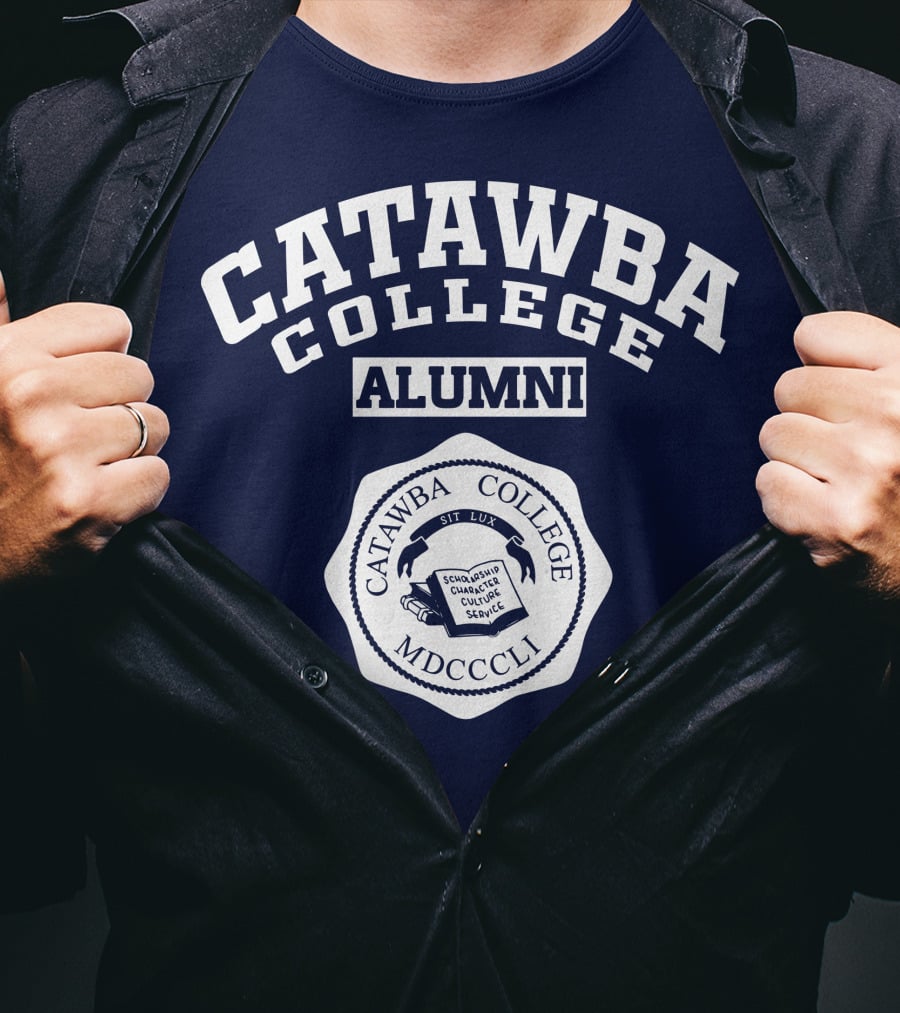 Catawba College Alumni Emblem MDCCCLI Sit Lux Seal T-Shirt
