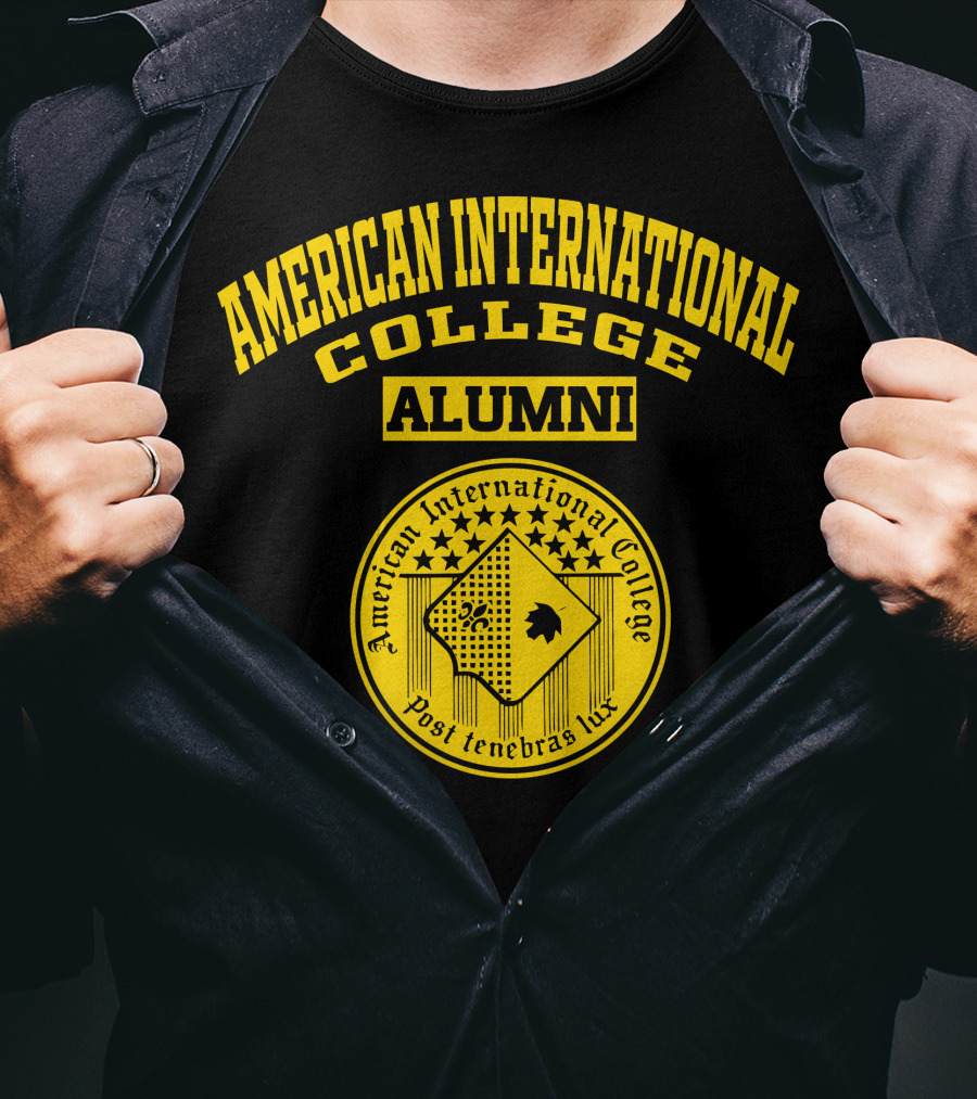 American International College Alumni Post Tenebras Lux T-Shirt