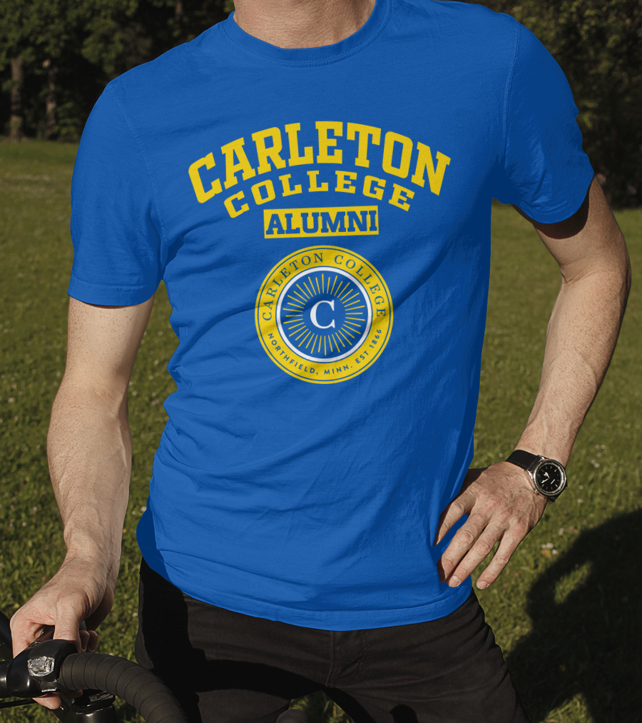 Carleton College Alumni Northfield Minnesota Est 1866 C Emblem T-Shirt