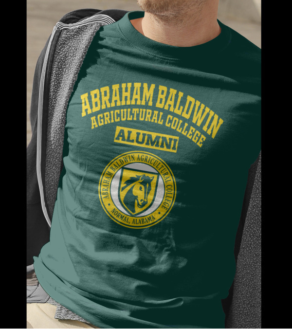 Abraham Baldwin Agricultural College Alumni Normal Alabama Horse Emblem T-Shirt