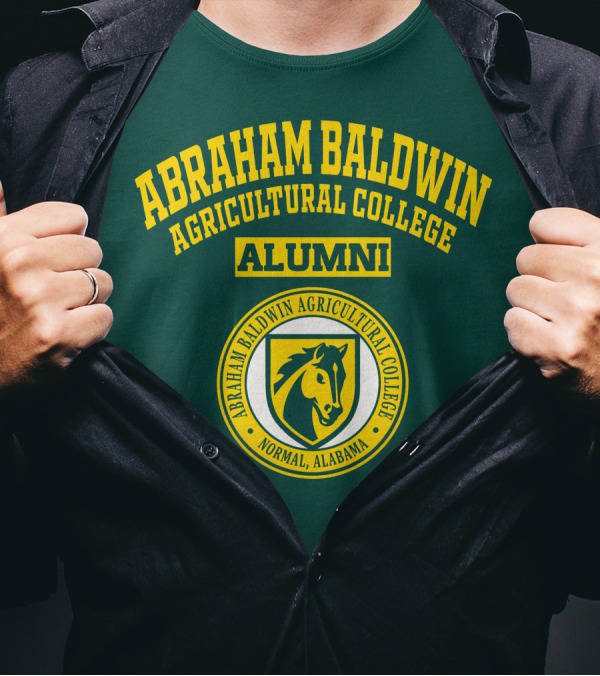 Abraham Baldwin Agricultural College Alumni Normal Alabama Horse Emblem T-Shirt