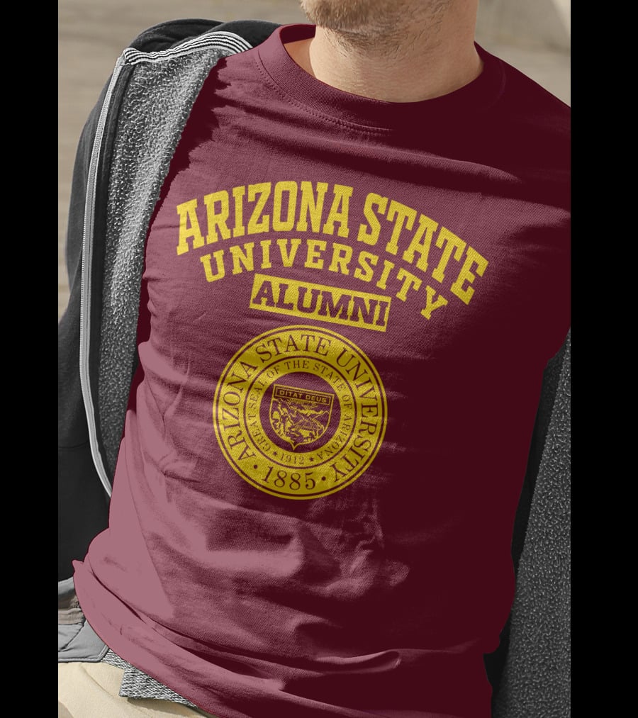 Arizona State University Alumni 1885 Great Seal Ditat Deus T-Shirt