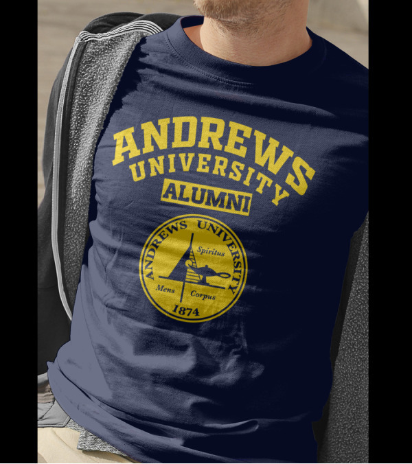 Andrews University Alumni Spiritus Mens Corpus 1874 T-Shirt