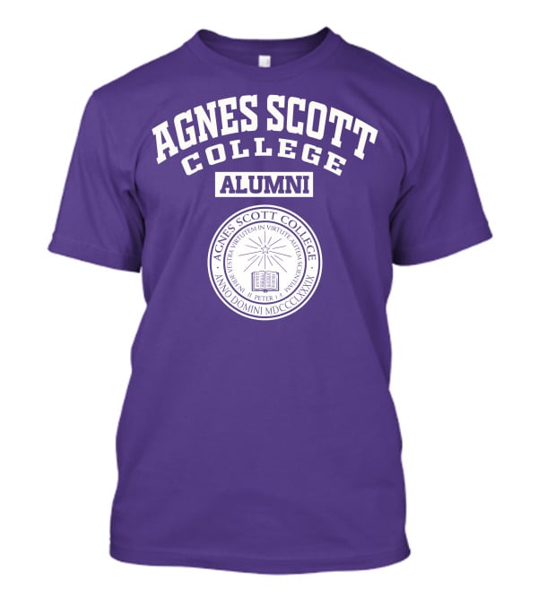 Agnes Scott College Alumni Emblem With Motto T-Shirt