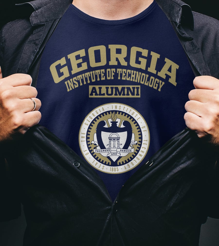 Georgia Institute Of Technology Alumni Seal Progress And Service T-Shirt