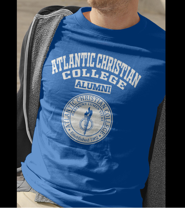 Atlantic Christian College Alumni Emblem Established 1902 Habebunt Lumen Vitae T-Shirt