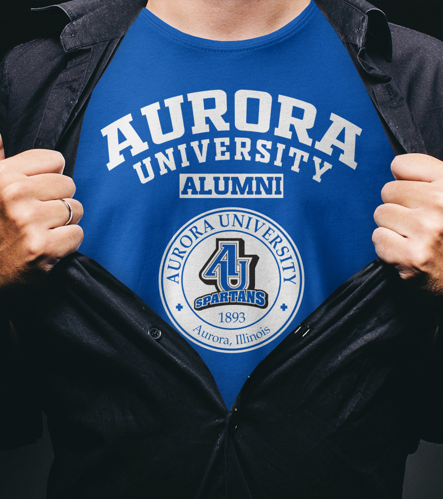 Aurora University Alumni Aurora Illinois Spartans 1893 T-Shirt