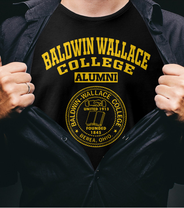 Baldwin Wallace College Alumni Logo United 1913 Founded 1845 Berea Ohio T-Shirt