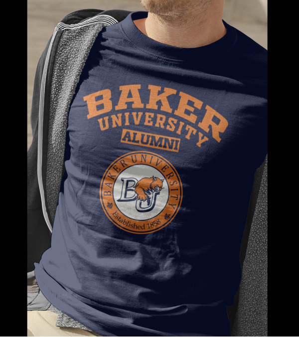 Baker University Alumni Established 1858 Wildcat Logo BU T-Shirt