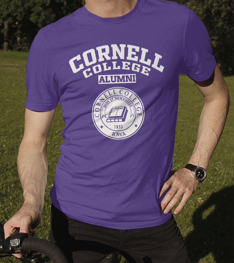 Cornell College Alumni Seal 1853 Iowa Deus Et Humanitas T-Shirt