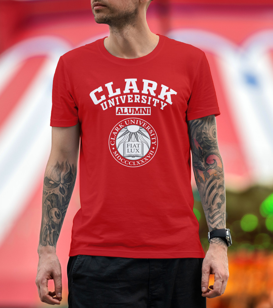 Clark University Alumni Fiat Lux Shield 1887 T-Shirt