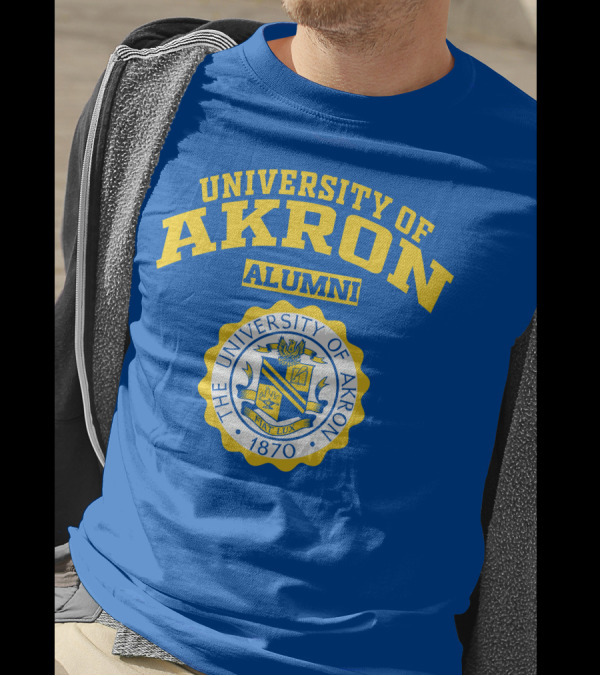 University Of Akron Alumni 1870 Seal T-Shirt