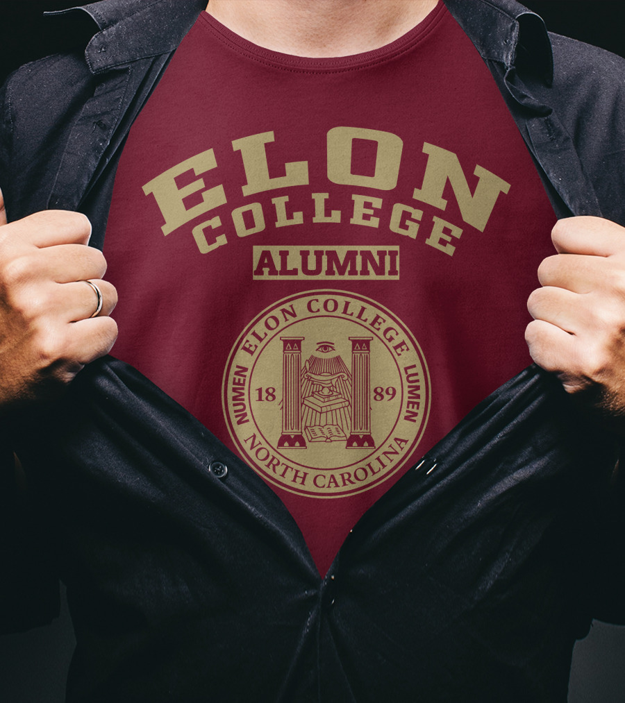 Elon College Alumni Numen Lumen 1889 North Carolina T-Shirt