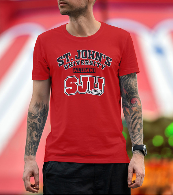 St John's University Alumni SJU Redmen T-Shirt