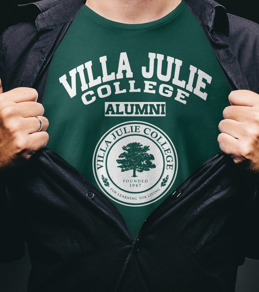 Villa Julie College Alumni Founded 1947 For Learning For Living T-Shirt