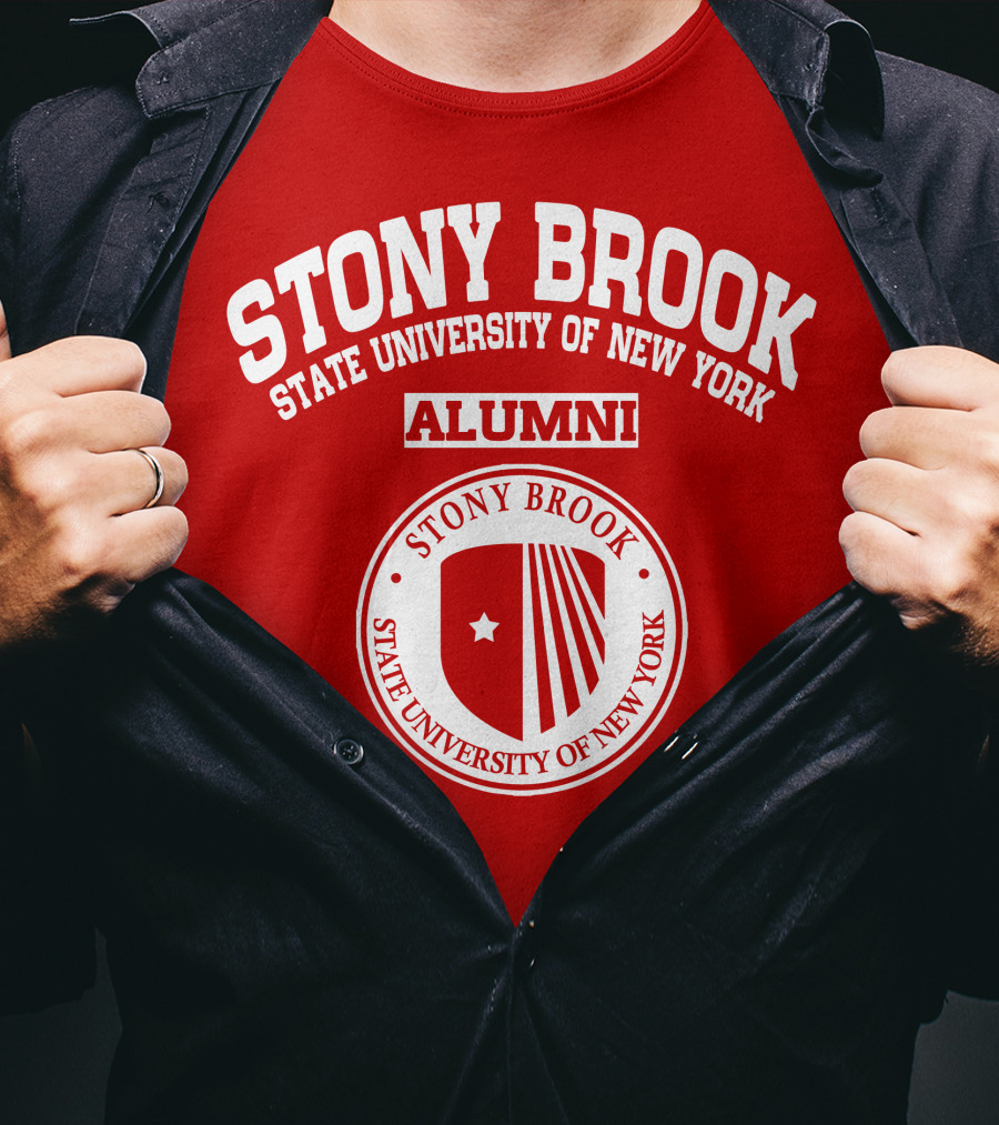 Stony Brook State University Of New York Alumni Badge T-Shirt