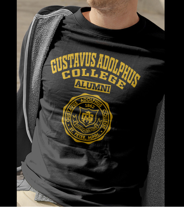 Gustavus Adolphus College Alumni 1862 St. Peter Minn. C. Caelo Nobis Vires T-Shirt