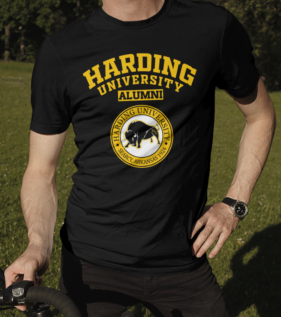 Harding University Alumni Searcy Arkansas 1924 Logo With Bison T-Shirt