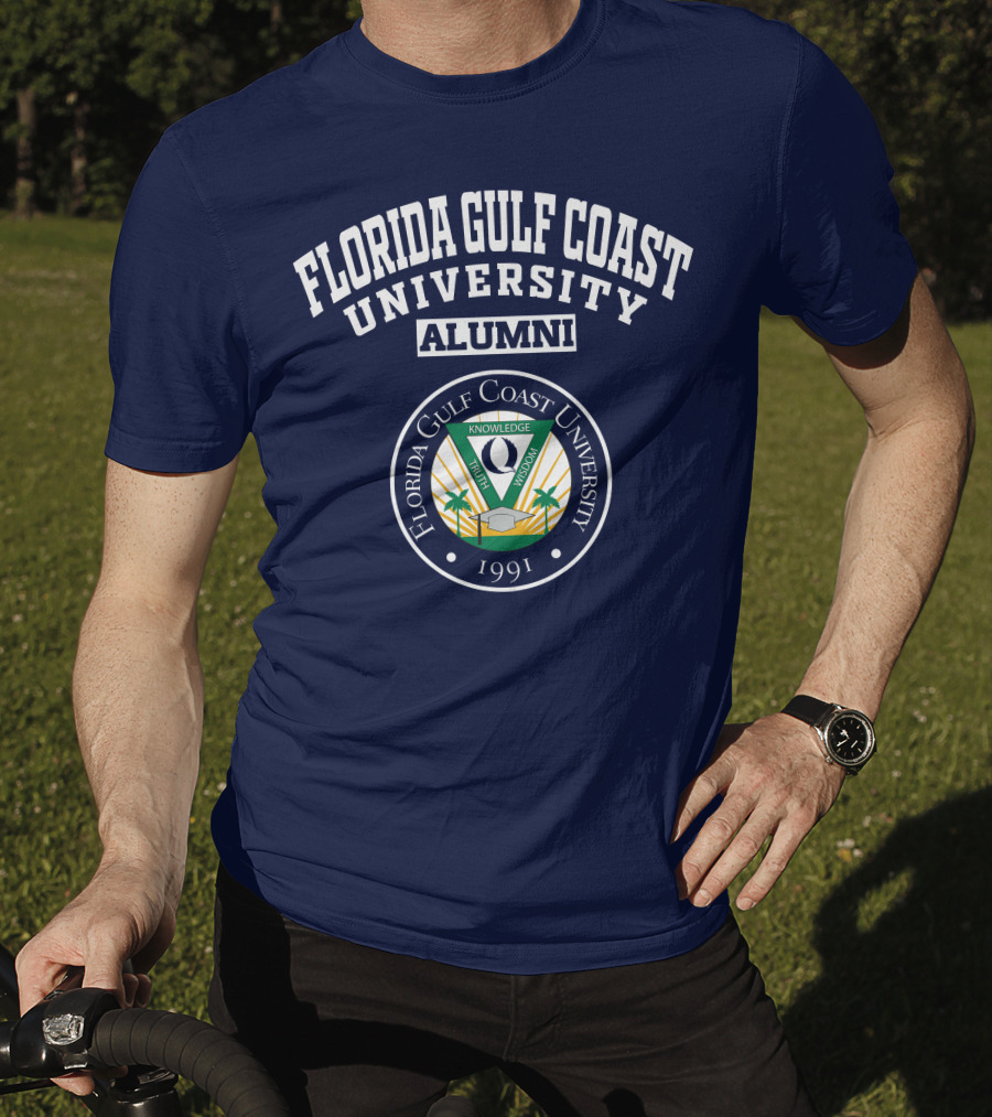 Florida Gulf Coast University Alumni Logo 1991 Crest T-Shirt