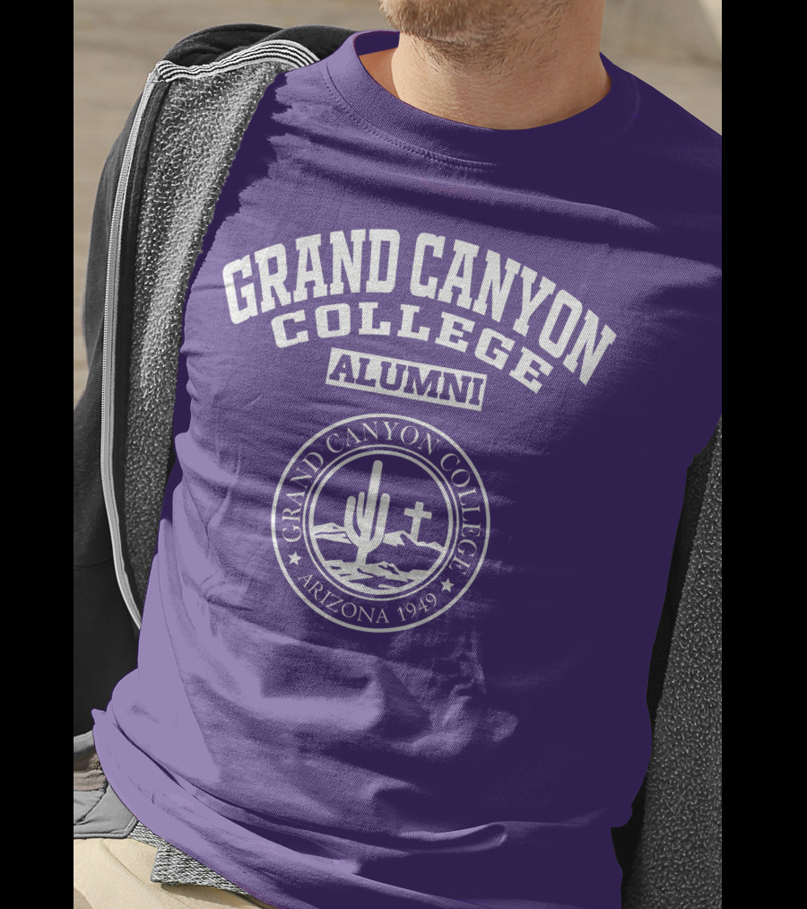 Grand Canyon College Alumni Arizona 1949 Cactus Cross Seal T-Shirt