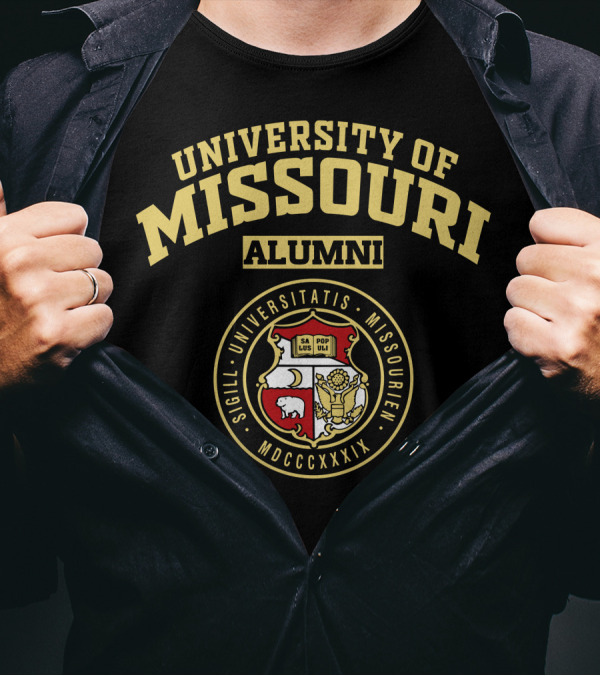 UNIVERSITY OF MISSOURI ALUMNI SIGILL UNIVERSITATIS MISSOURIENSIS MDCCCXXXIX T-Shirt