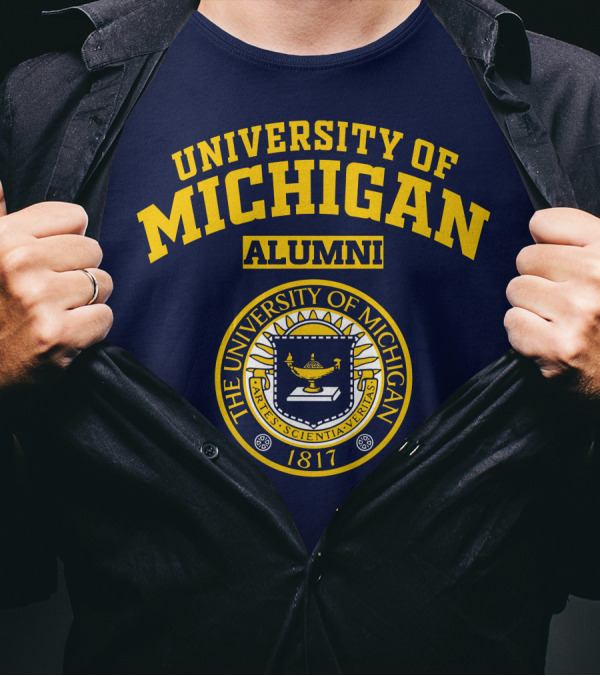 University Of Michigan Alumni 1817 Seal T-Shirt