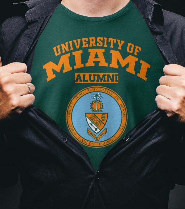 University Of Miami Alumni Great Seal Coral Gables Florida 1925 T-Shirt