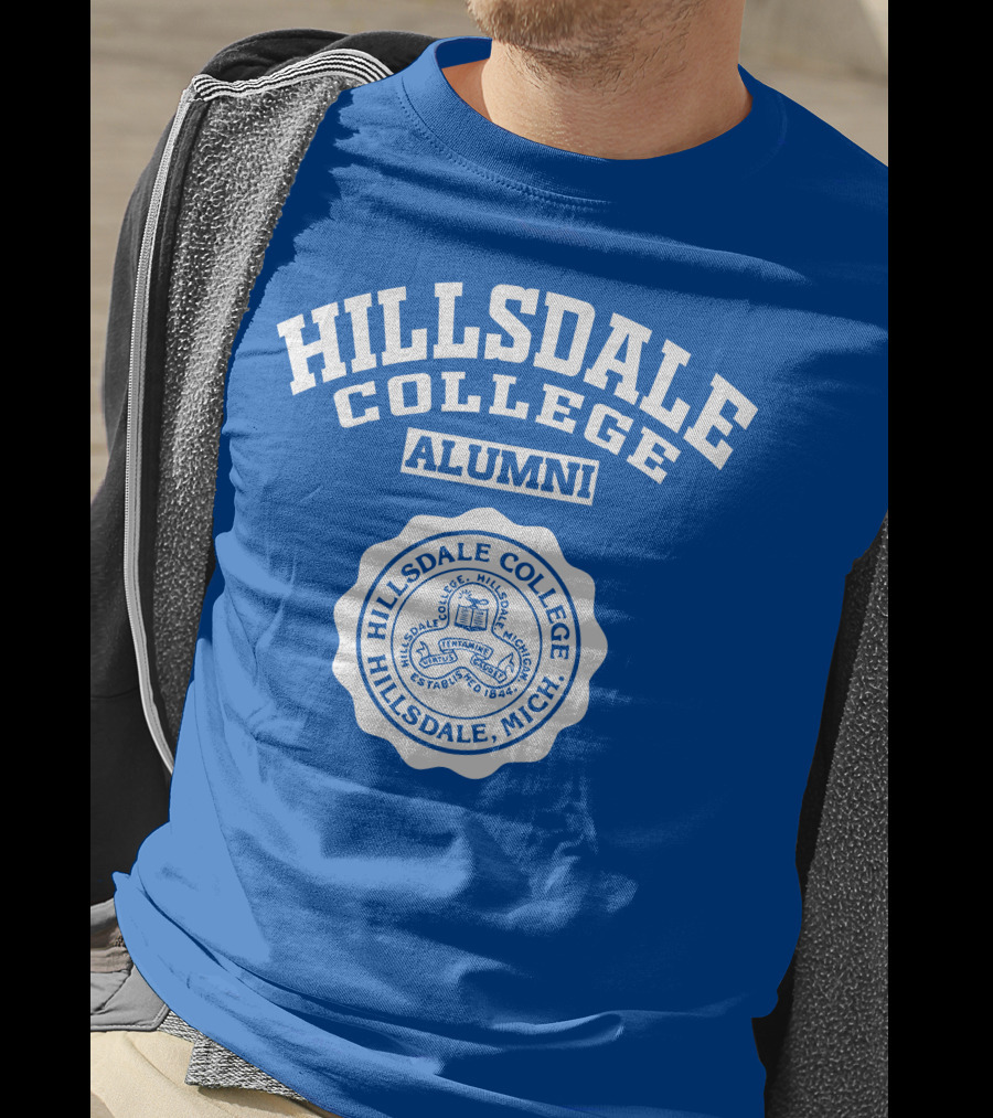 Hillsdale College Alumni Hillsdale Mich Established 1844 Seal T-Shirt