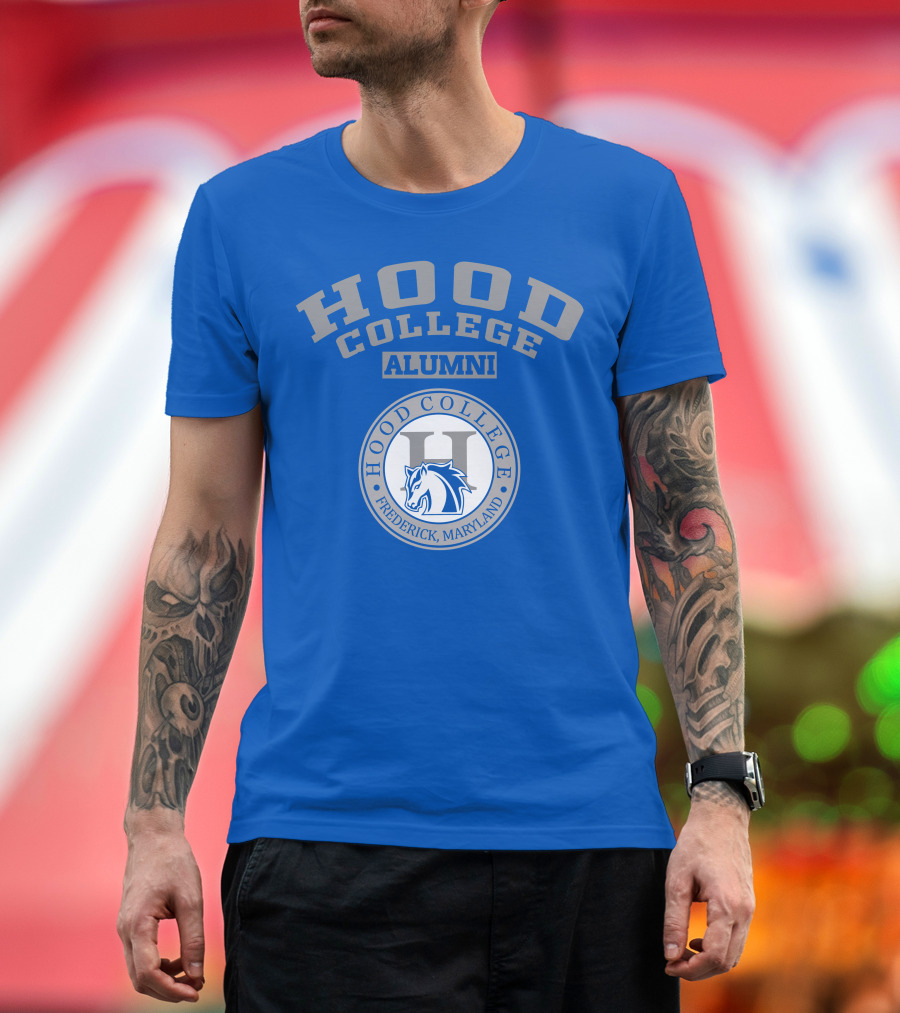 Hood College Alumni Frederick Maryland Logo Horse Emblem T-Shirt