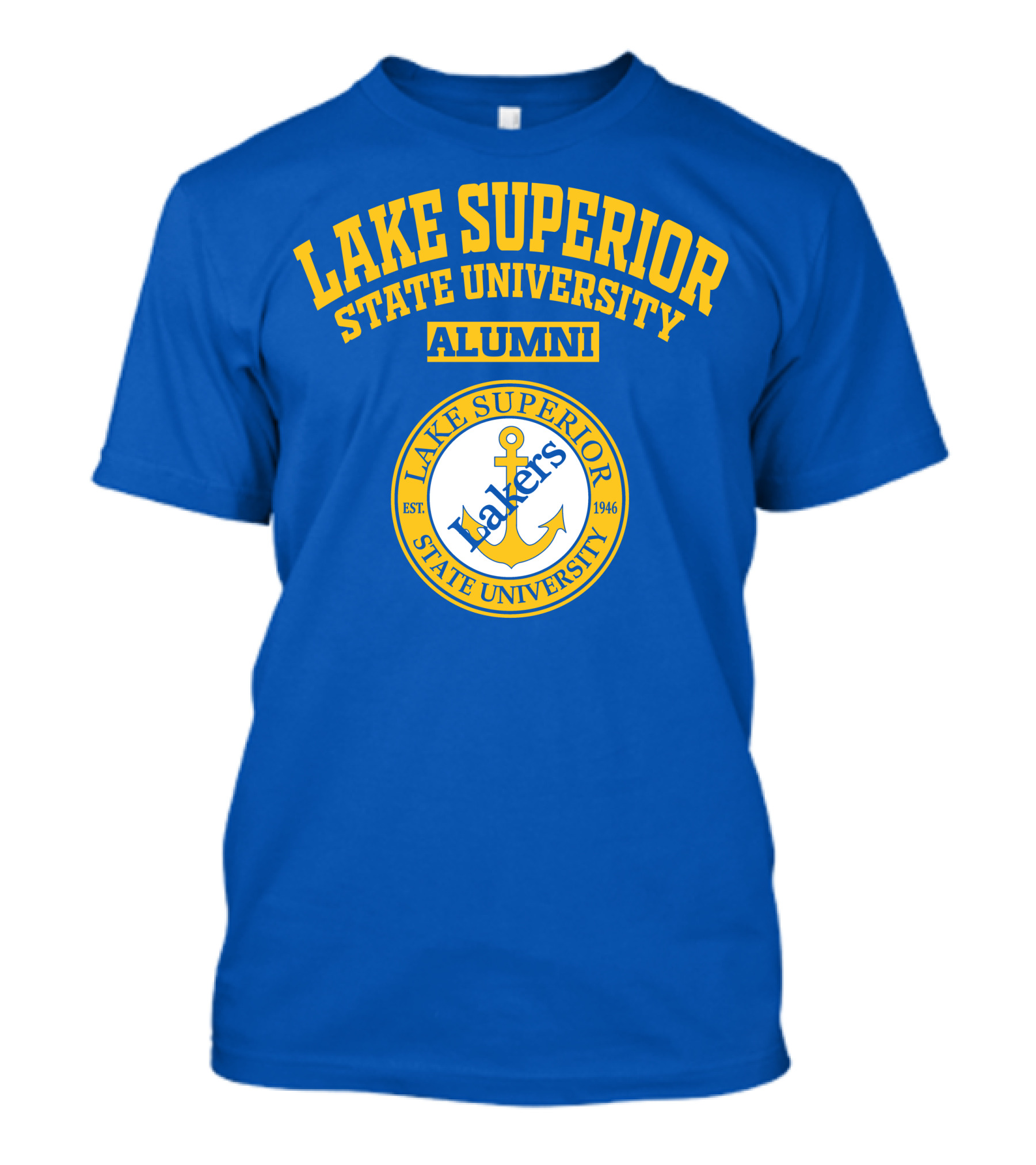 Lake Superior State University Alumni Lakers Anchor Logo Est 1946 T-Shirt