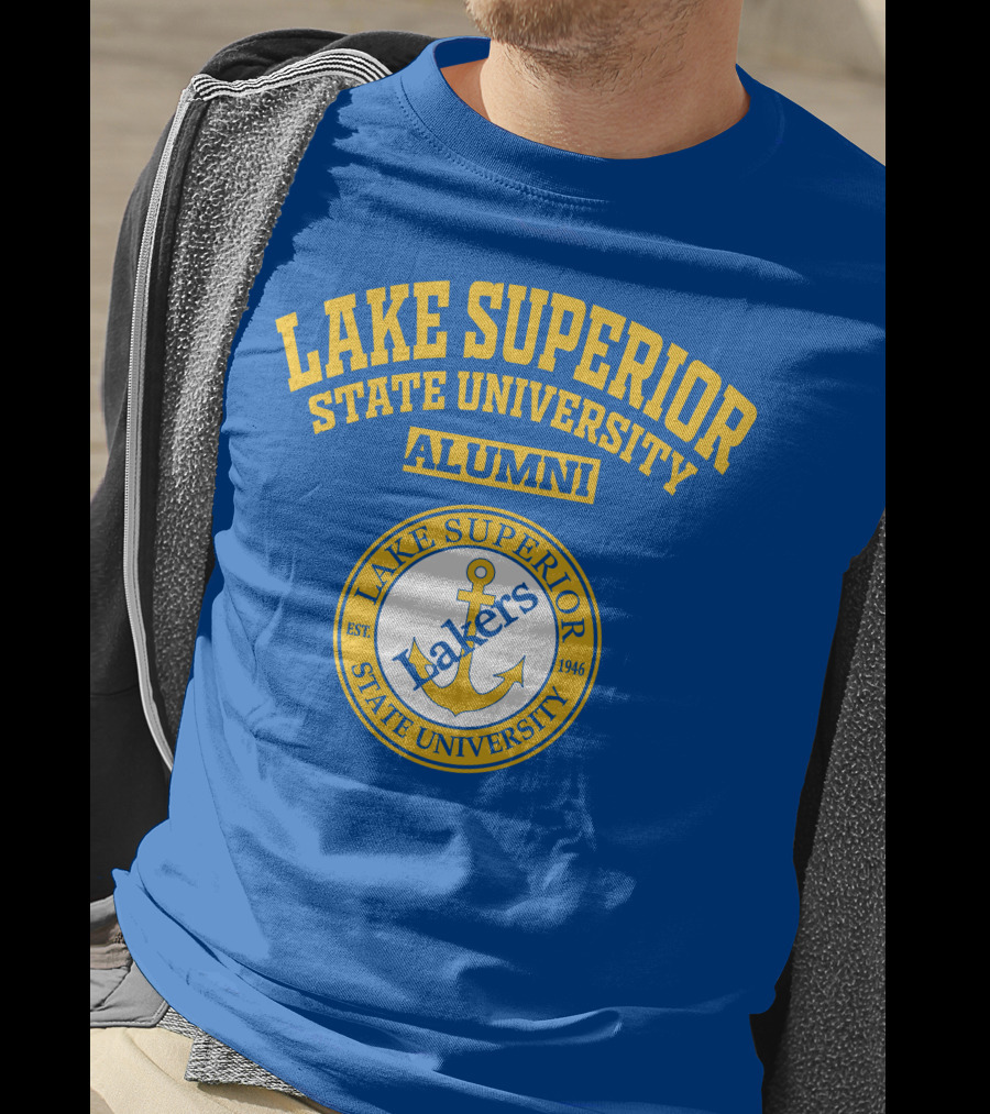Lake Superior State University Alumni Lakers Anchor Logo Est 1946 T-Shirt