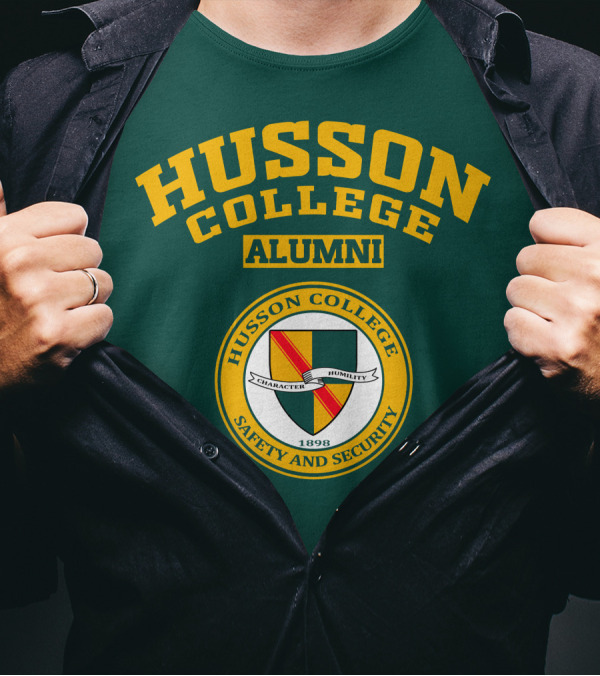 Husson College Alumni Safety And Security Character Humility 1898 T-Shirt