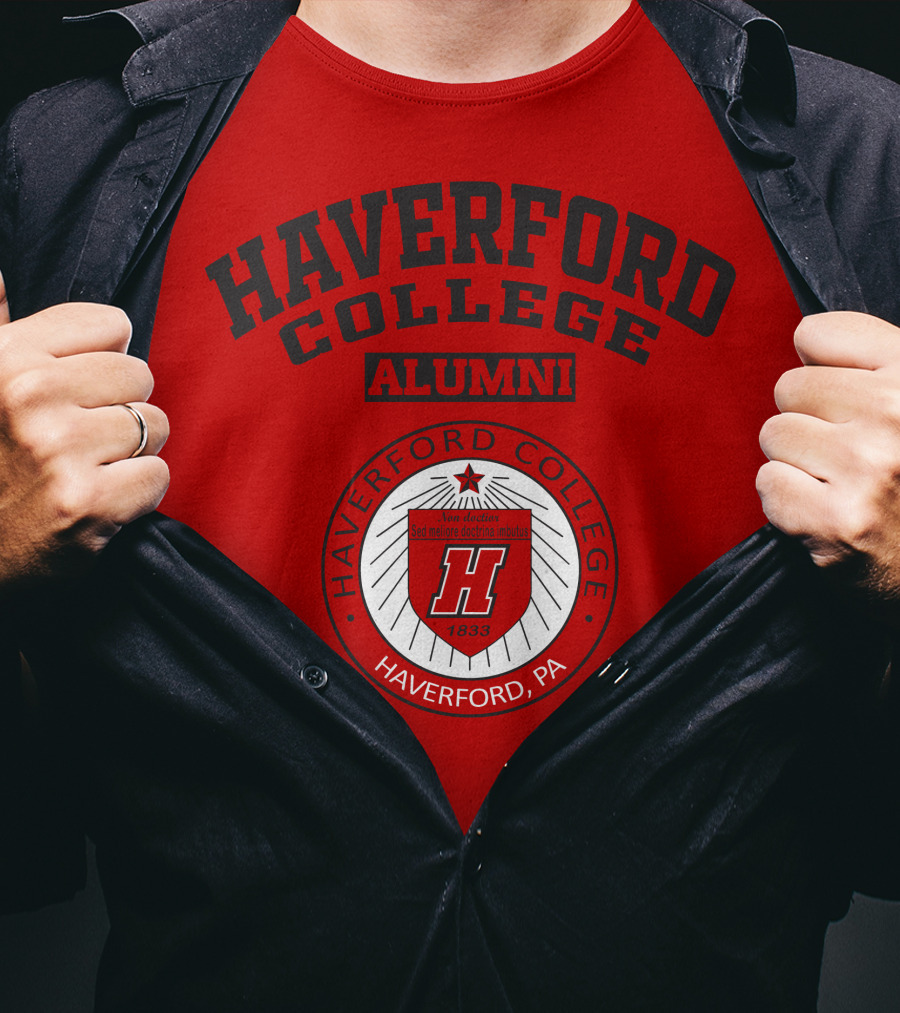 Haverford College Alumni Seal Haverford PA 1833 T-Shirt