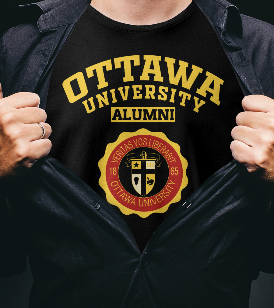 Ottawa University Alumni Veritas Vos Liberabit 1865 T-Shirt
