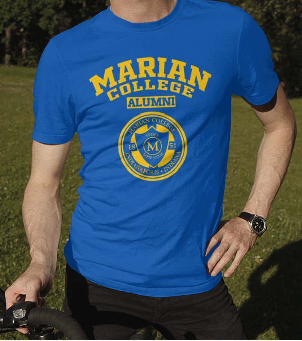 MARIAN COLLEGE ALUMNI 1851 SEDE SAPIENTIAE INDIANAPOLIS INDIANA T-Shirt