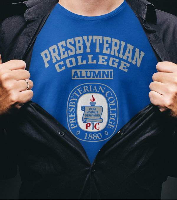 Presbyterian College Alumni Dum Vivimus Servimus P C 1880 T-Shirt