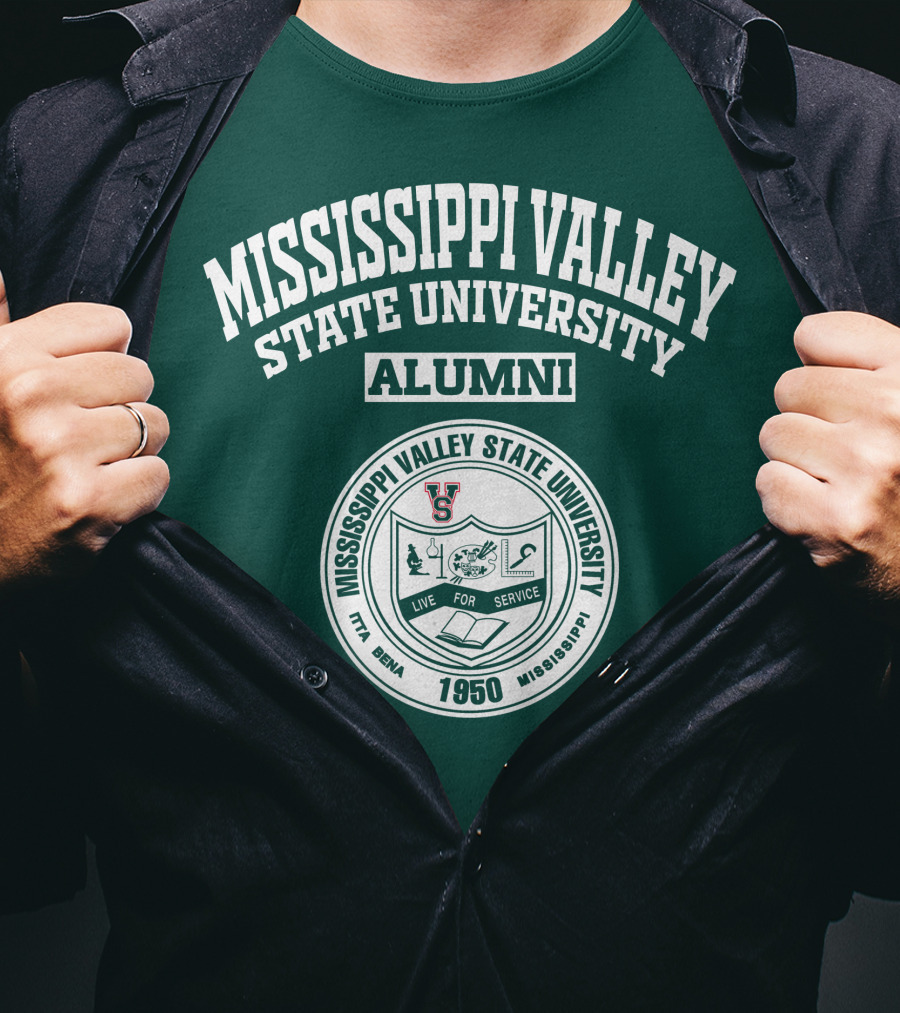 Mississippi Valley State University Alumni 1950 Live For Service T-Shirt