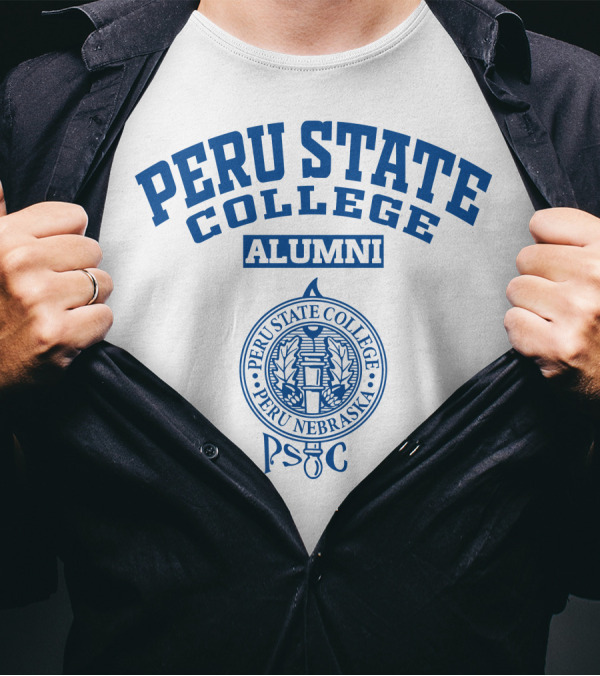 Peru State College Alumni Seal Peru Nebraska PSC T-Shirt