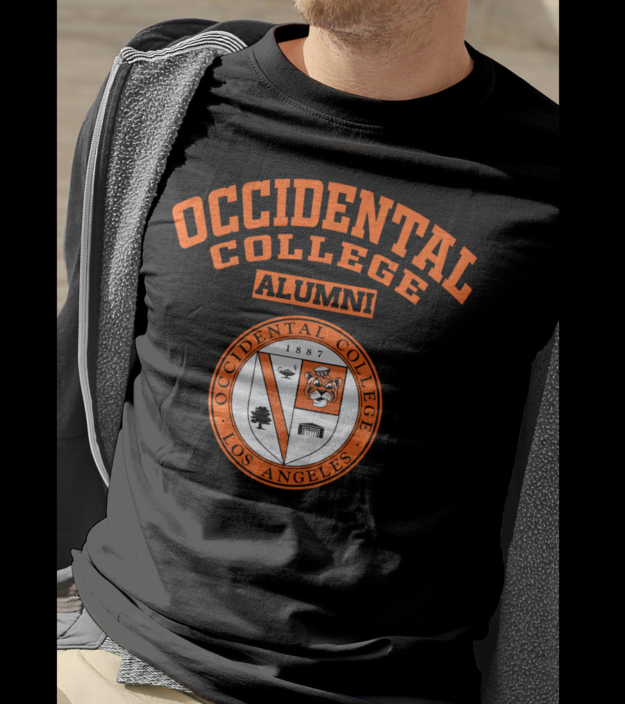 Occidental College Alumni Logo Seal Los Angeles Tiger 1887 T-Shirt