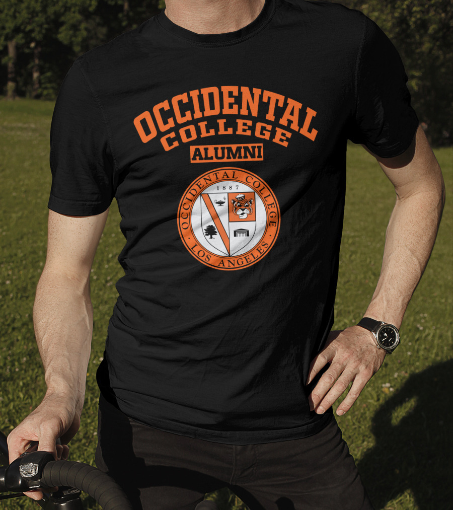 Occidental College Alumni Logo Seal Los Angeles Tiger 1887 T-Shirt