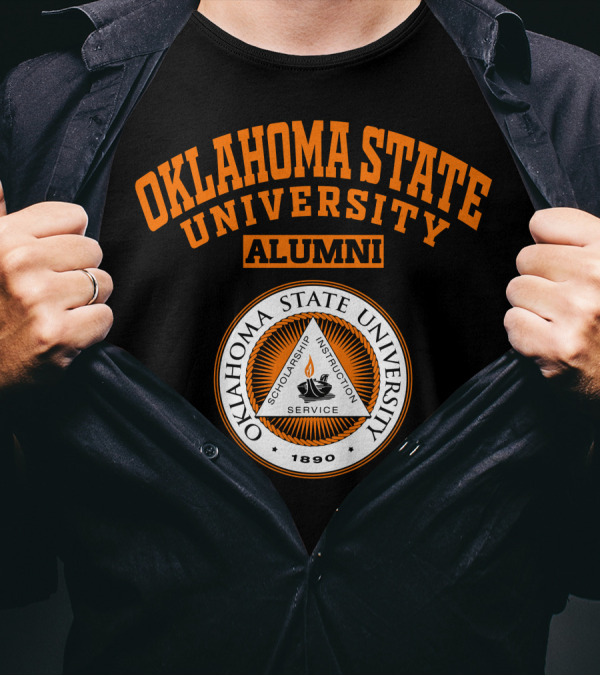 Oklahoma State University Alumni 1890 Scholarship Instruction Service T-Shirt