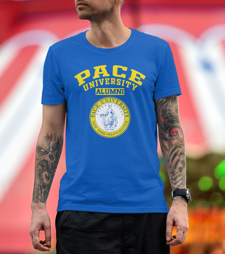 Pace University Alumni Seal New York Westchester MCMV Opportunities T-Shirt
