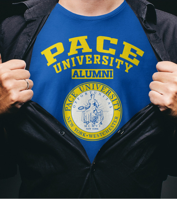 Pace University Alumni Seal New York Westchester MCMV Opportunities T-Shirt