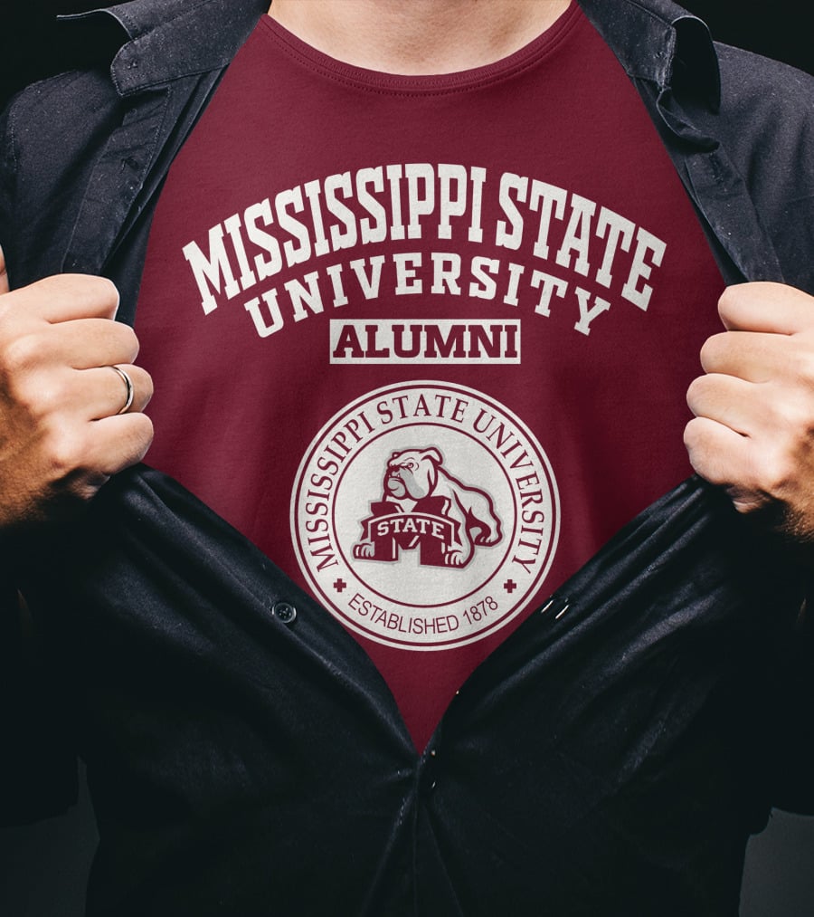 Mississippi State University Alumni Established 1878 Bulldog State T-Shirt
