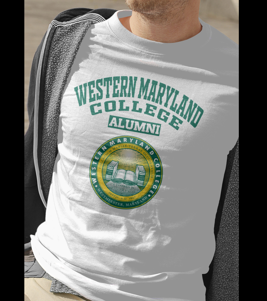 Western Maryland College Alumni Westminster Seal E Tenebris In Lucem Voco T-Shirt